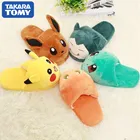 Теплая зимняя обувь для взрослых TAKARA TOMY Pokemon Kawaii Cartoon Pikachu Munchlax чармандер Eevee