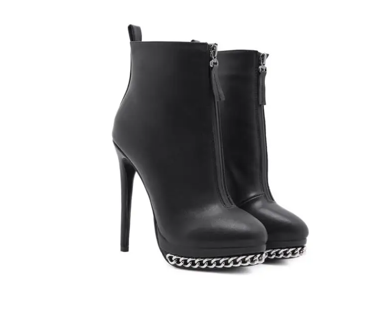 

Новинка 2020, осенне-зимняя модная популярная темпераментная универсальная декоративная цепочка, ботинки мартинсы