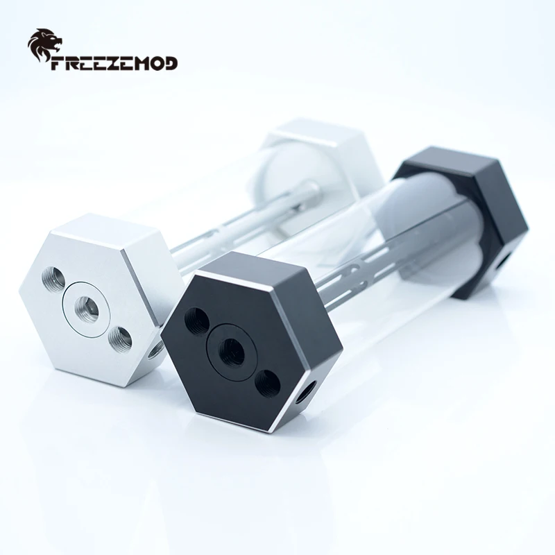 Стеклянный резервуар для воды с компьютерным охлаждением FREEZEMOD металлическими