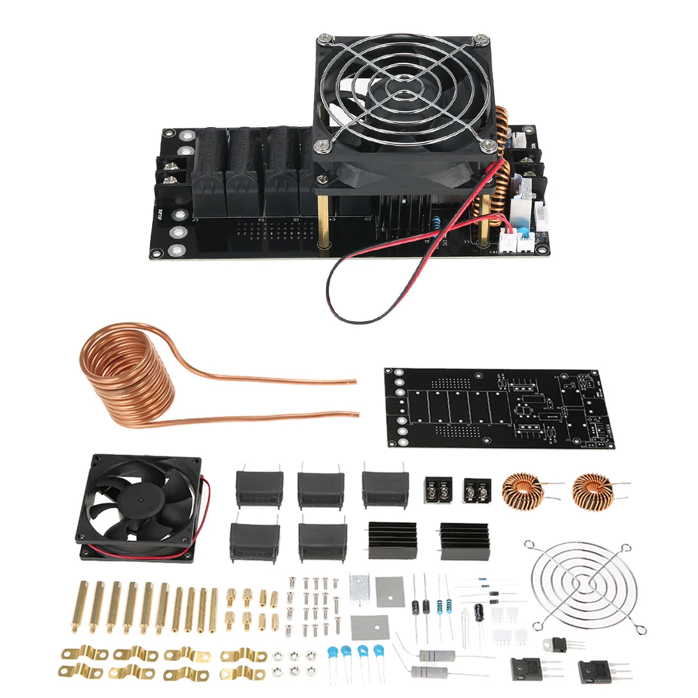 

New DC12-40V 1000W 20A ZVS Induction Heating Board Module Heater DIY Kit and Heating Coil