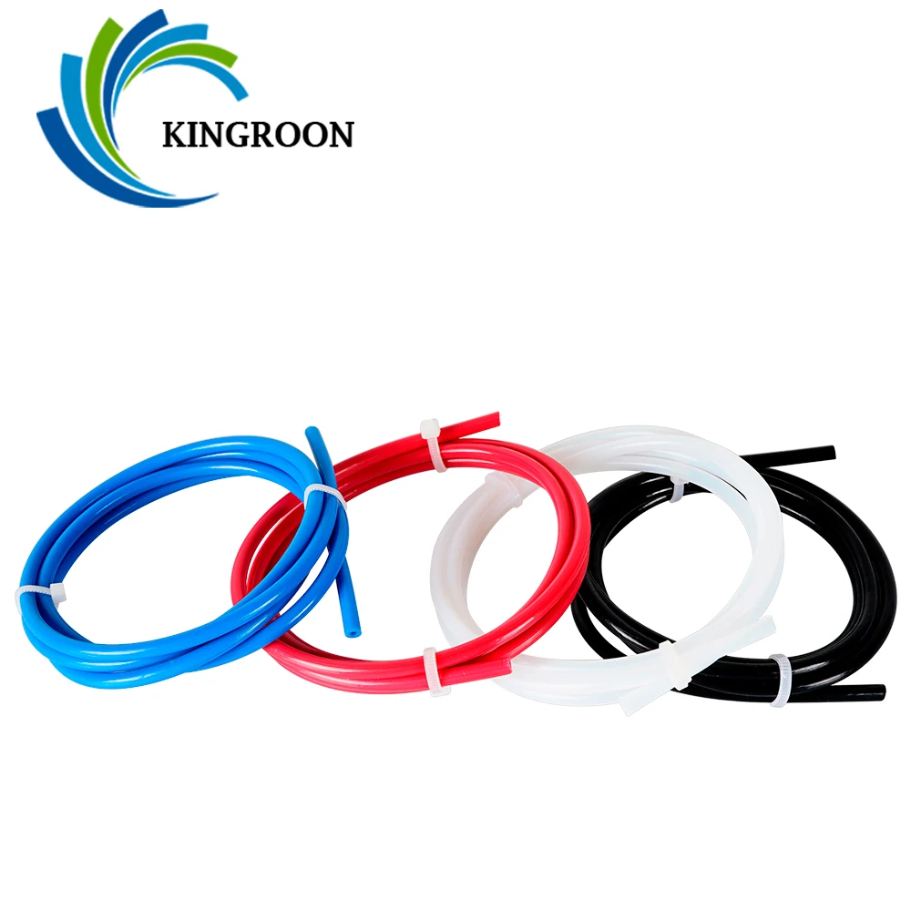 KINGROON 1 м ПТФЭ трубка 2*4 для E3D V5 V6 75 мм волокно J head hotend RepRap горло экструдера Запчасти