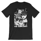 Футболка Junji Ito мужская с коротким рукавом, брендовая тенниска унисекс с принтом, майка с коротким рукавом в стиле Харадзюку, на заказ