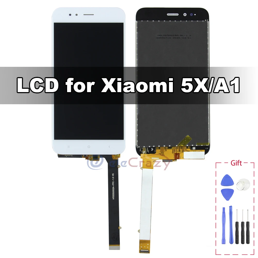 100% протестированный для Xiaomi Mi A1 MiA1 Mi5X 5X ЖК дисплей сенсорный дигитайзер сборка с