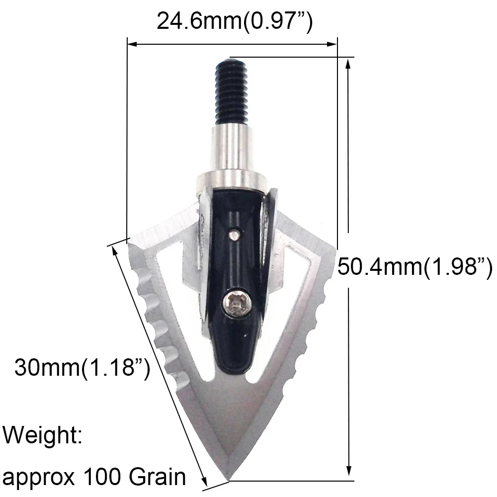 6 шт. наконечники для стрельбы из лука с зубчатыми краями лезвий | Спорт и