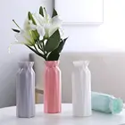 Новинка, простое модное украшение для дома, цветная пластиковая круглая ваза для цветов в скандинавском стиле