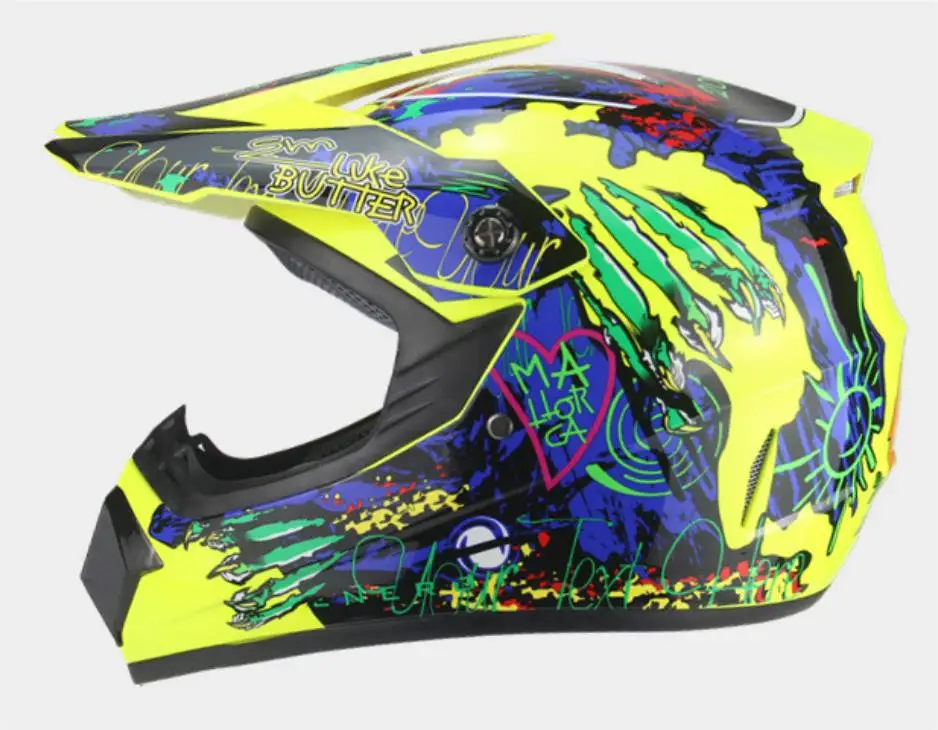 helmet 11 Полностью черный ребенок латка детская крест тела защиты брони Moto шлем DH MX жилетка для маунтинбайкинга Броня колена защита для локтей защита головы - Цвет: helmet 11