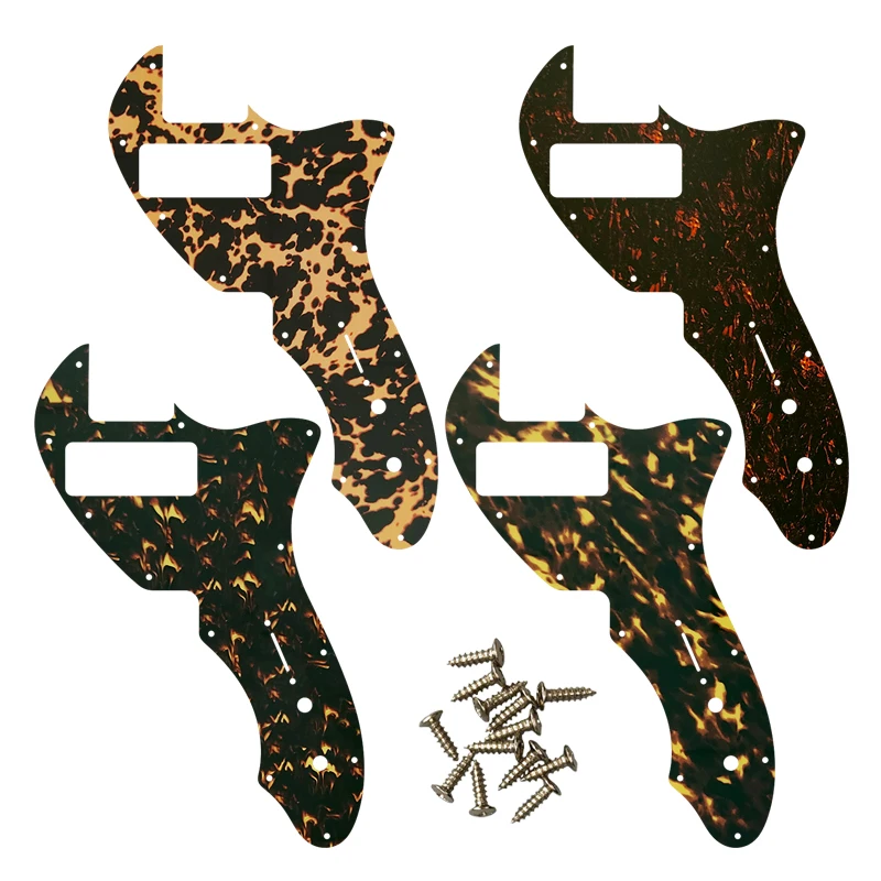 

Custom Feiman Guitar Parts - For Tele 69 Thinline Guitar Pickguard Scratch Plate With P90 Humbucker Multi Color Flame Pattern