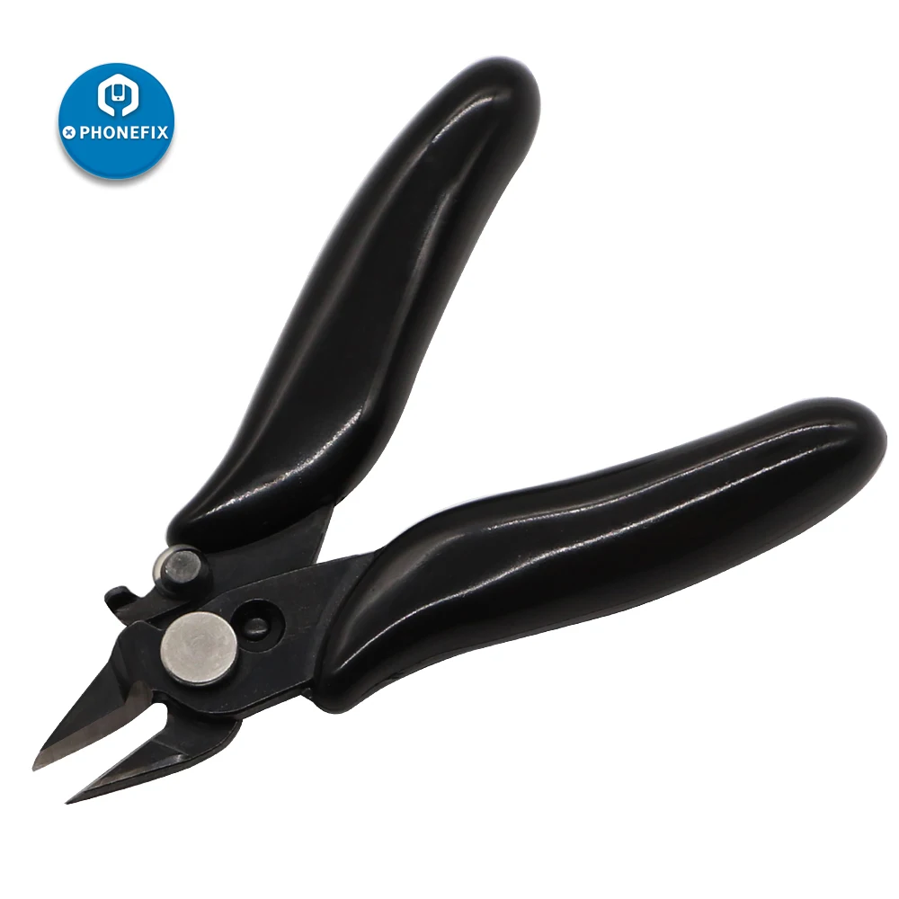 

PHONEFIX Mini 3.5" Diagonal Side Cutting Pliers Lock Wire Cable Cutters Repair Hand Tool Electronic Cutting Pliers Angle Nippers