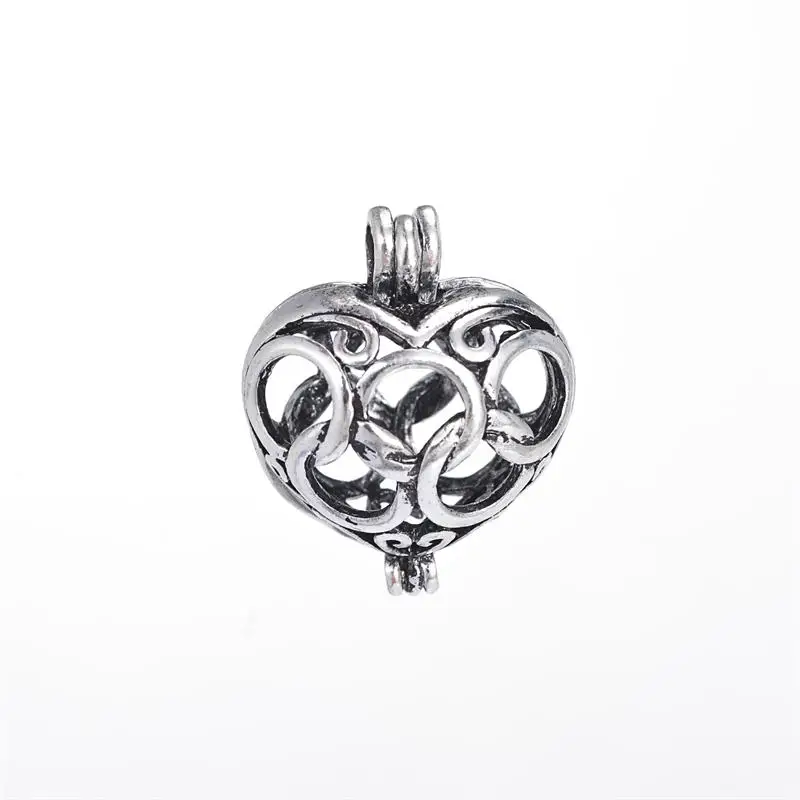 Античный серебряный цвет смешанный стиль клетка филигрань ароматерапия эфирное