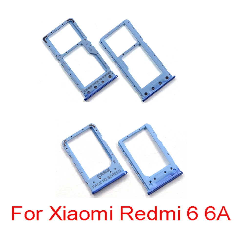 Новый держатель слота для SIM карты Xiaomi Redmi 6A 6 A запасные части адаптер Sim
