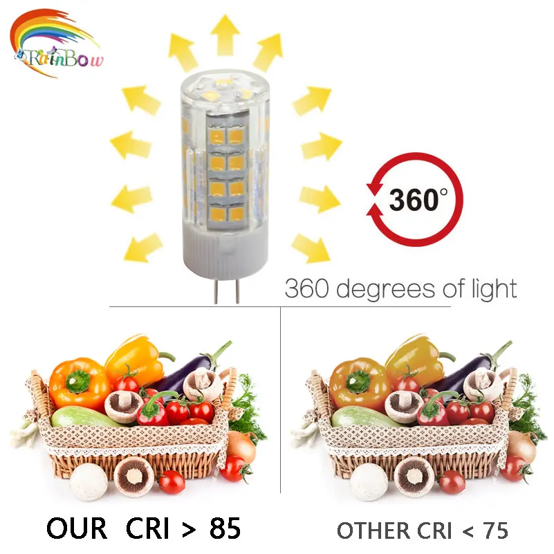 Светодиодная лампа G9 3014 2835SMD 3/5/7/9/10/12 Вт Хрустальная силиконовая Свеча на замену