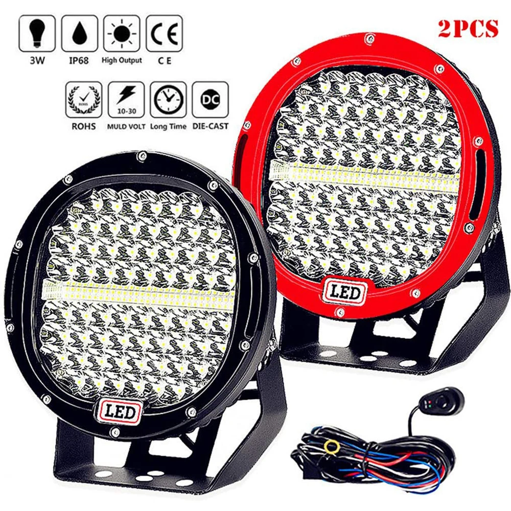 2 шт. 9 &quot756 Вт светодиодный рабочий светильник для вождения s точечный прожектор