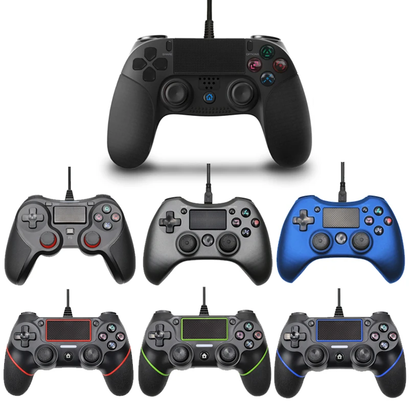 USB проводной геймпад для Playstation 4 джойстик геймпад двойной шок джойстик для ПК для PS4 контроллер 2,2 м кабель для PS3 консоли