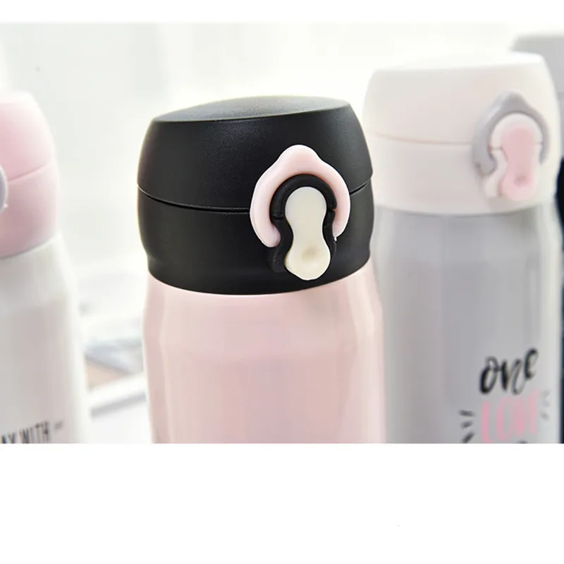 Термосы из нержавеющей стали с мультяшным котом 350 мл|Вакуумные фляги и термосы| |