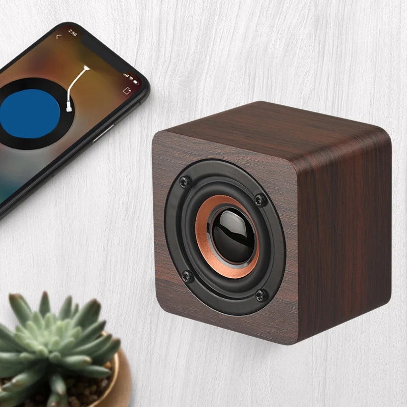 Casaland C Q1 мини портативный деревянный беспроводной Bluetooth динамик с сильным