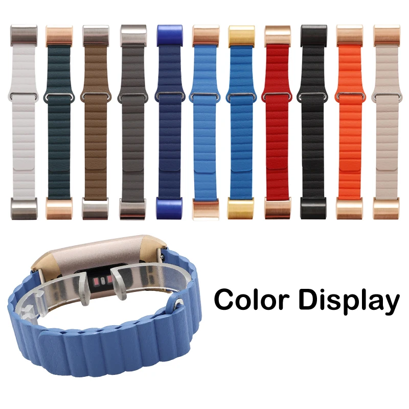 Наручный ремешок для Fitbit Charge 2, 3 ремешка, сменный кожаный ремень-петля для Fit Bit Charge 2, 3 браслета, умный Браслет, аксессуары