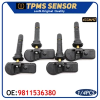 tpms tire pressure monitor sensor 9811536380 for peugeot 3008 t84 307 301 408 508 t5 t7 5008 t87 rcz t75 433mhz 9673860880