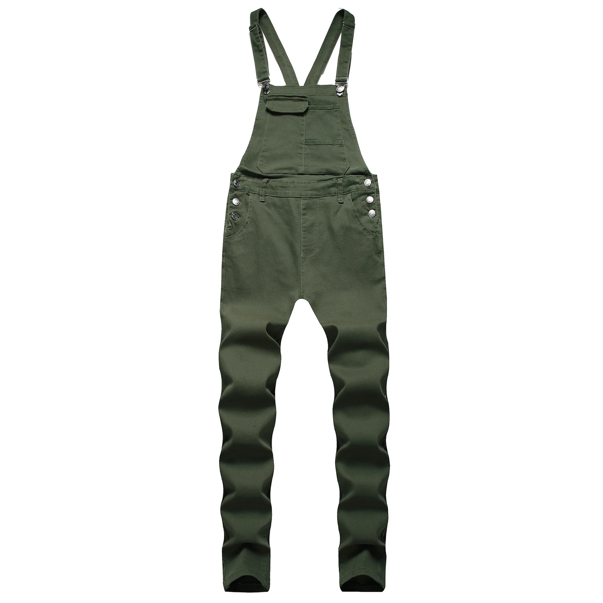 

Mode Mannen Jeans Jumpsuit Mannen Hip Hop Streetwear Verontruste Denim Bib Overalls Voor Man Jarretel Broek Kleding -40