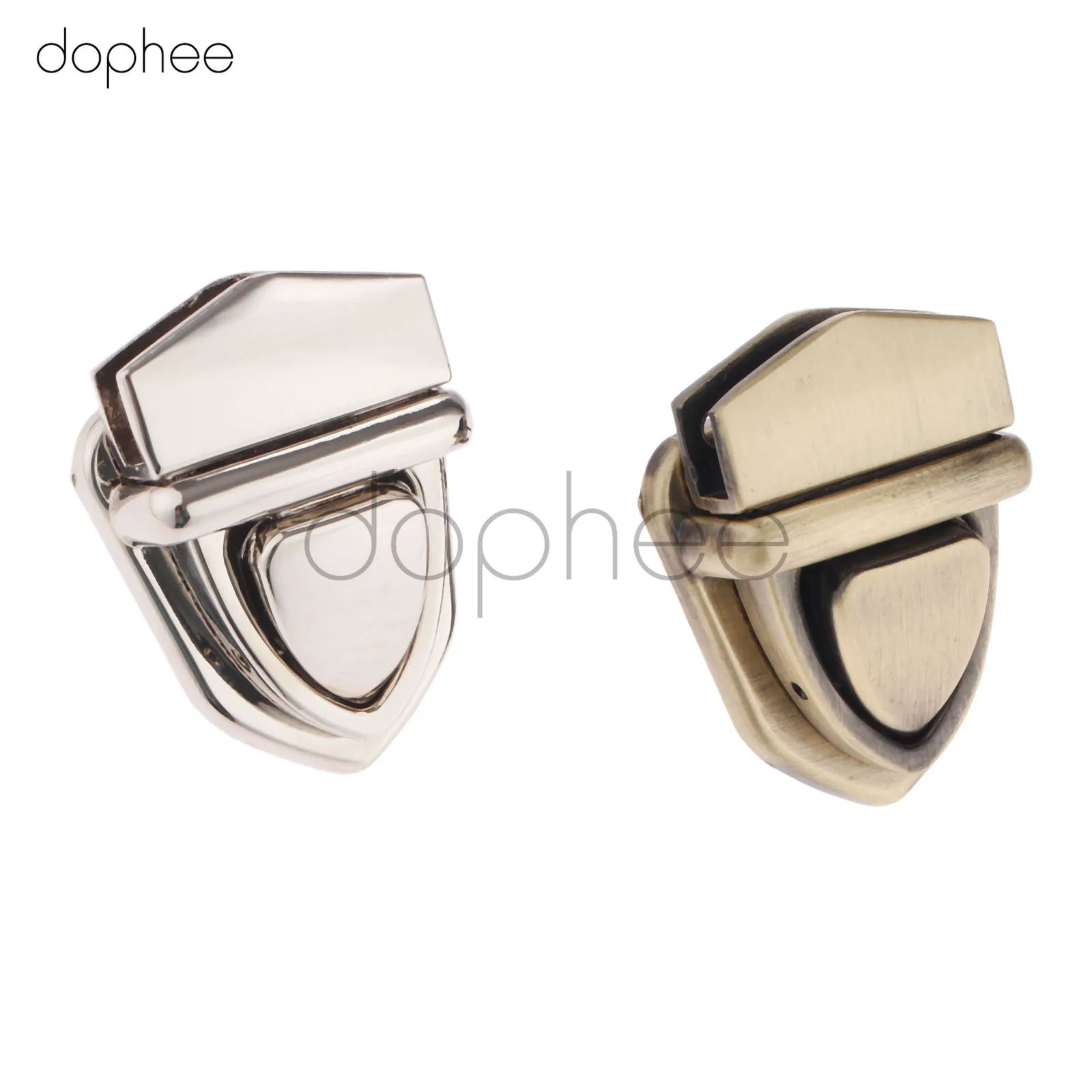 Dophee 1 шт. металлический замок для сумки защелка Поворотный 29*38 мм 4 цвета Набор