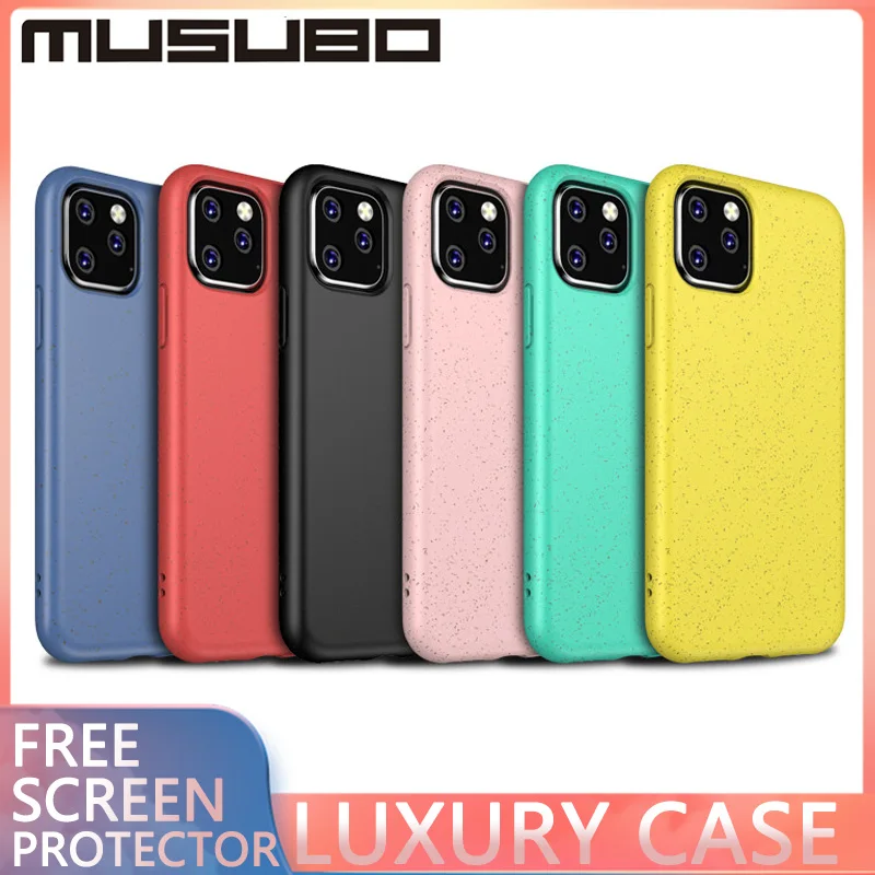 Роскошный чехол Musubo для iPhone 11 Pro Max мягкий силиконовый ультратонкие задние Чехлы