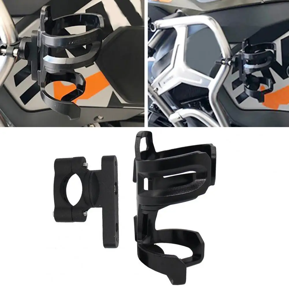 

1 Set Water Bottle Holder Sturdy Adjustable Aluminium Alloy Cup Holder Bracket Kit for Motorcycles