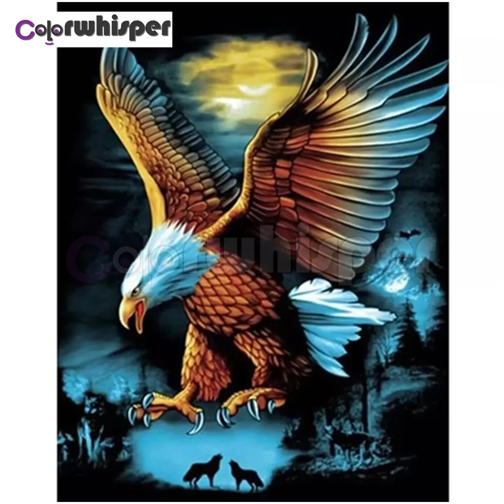 

Diamond Painting Full Square/Round Drill Eagle 5D Daimond Painting Embroidery Cross Stitch Mosaic Crystal Picture Wall Art TH159