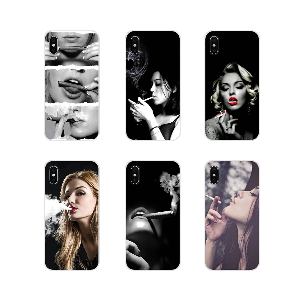 Чехлы для мобильных телефонов сексуальные женские сигареты samsung Galaxy S3 S4 S5 Mini S6 S7