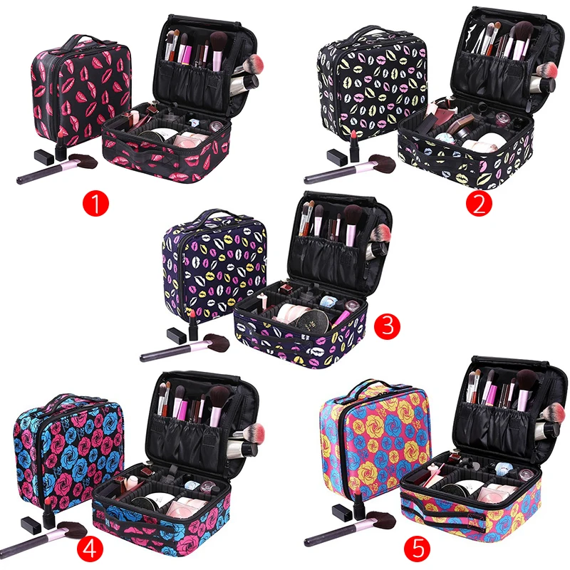 

Multifunction Travel Cosmetic Storage Bag Women Makeup Organizer Pouch Female Storage Make up Cases Adjustable Dividers