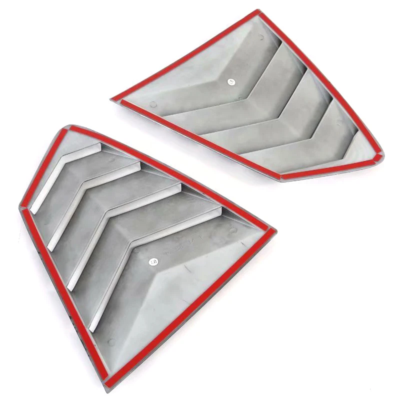 

For Mazda 3 M3 Axela 2019 2020 Sedan Version ABS Carbon Tail Rear Window Louvers Shutters Cover Trim 2pcs Auto Car Accessories