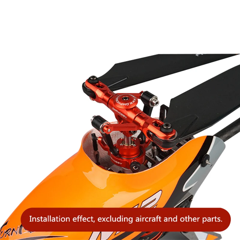 

1PCS OMPHOBBY M2 EXP / M2 V2 OSHM2080 RC Helicopter Replacement Spare Parts DIY Accessories Orange Metal Main Rotor Head Set