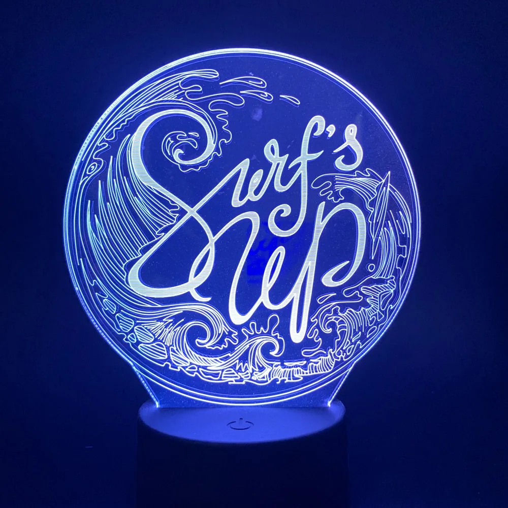 Ночной светильник s для жены подарок ко Дню Святого Валентина Led 3D сенсорный