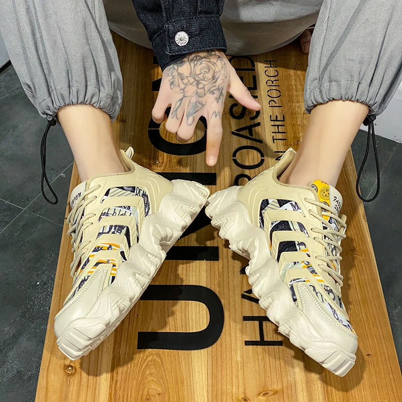

Men's shoes 2021 new spring youth board shoes net popular leisure sports shoes