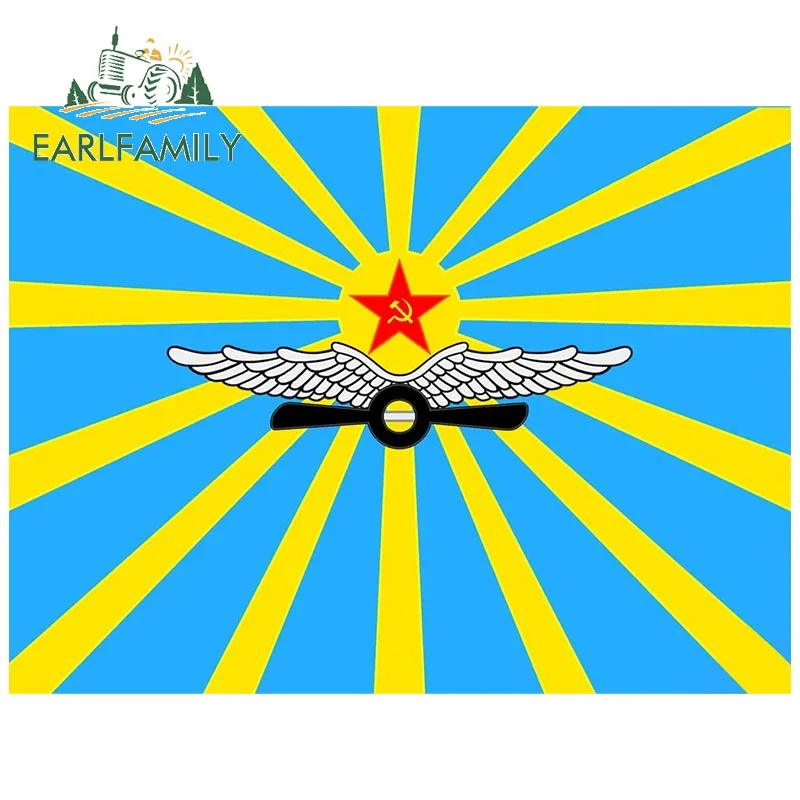 

EARLFAMILY, флаг СССР, военно-воздушные силы, наклейки на автомобиль, наклейки для автомобиля, водонепроницаемые автомобильные аксессуары, украшение для автомобиля и мотоцикла