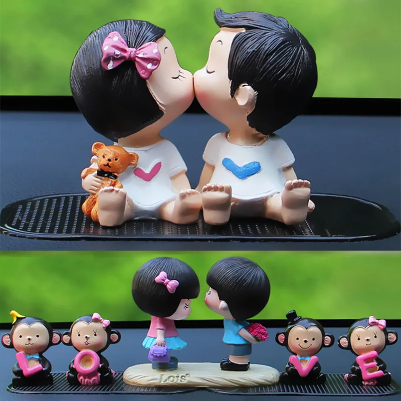 Милые Мультяшные украшения для автомобиля из смолы 1 комплект любовь алфавит