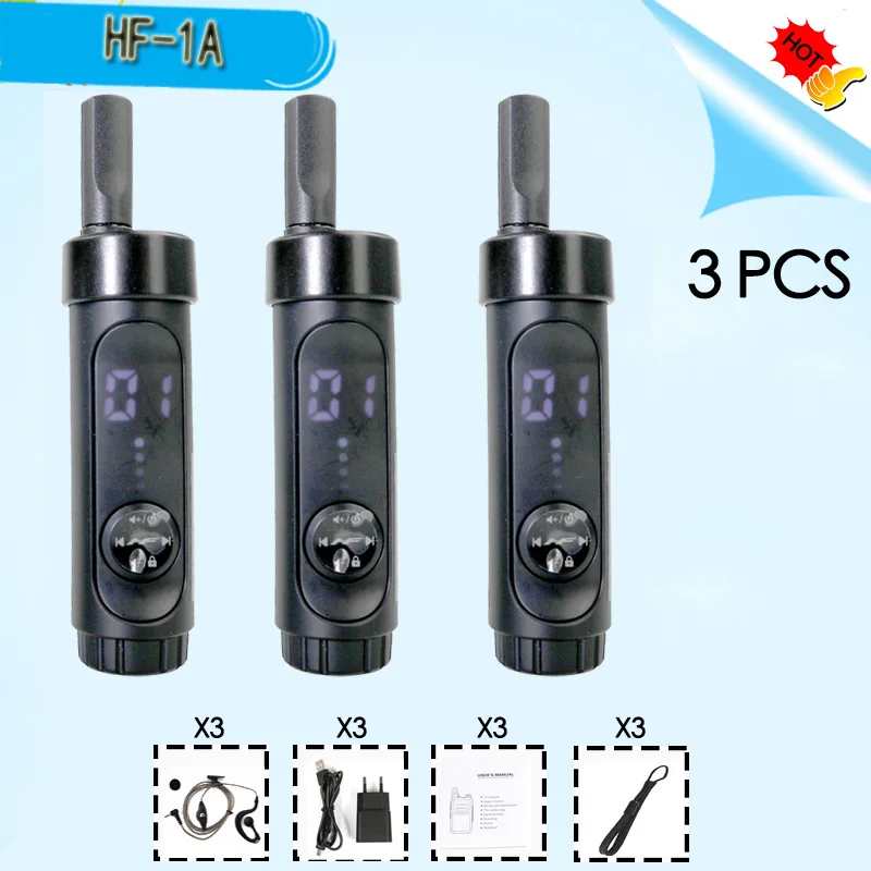 3 шт. HF 1A портативная мини рация для телефона радиосканер Любительский