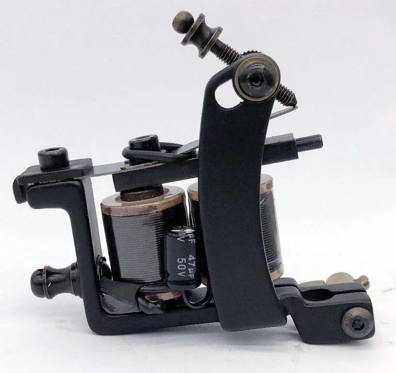 

2019 New Hand-assembled 10 Wrap Coils Tattoo Machine Gun For Liner Shader Cast-iron Tattoo Machines Free Shipping
