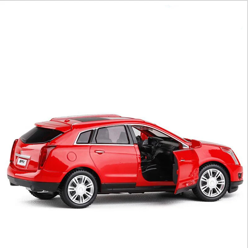 1:32 Scale Cadillac SRX литая игрушка из сплава автомобиль откатный звук и светильник