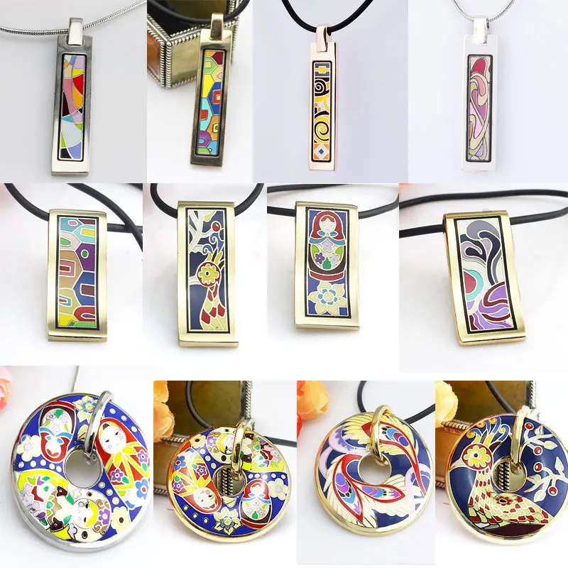 

Clearance Rainbow Colorful Alloy Enamel Jewelry Pendant