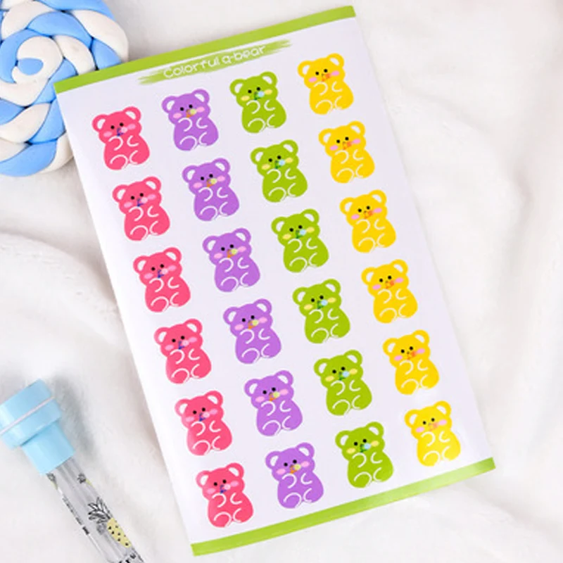 

10 PCS Creative Cute Diy Sealing Sticker Decoration Sticky Children's Gifts Office&School Supplies Wholesale