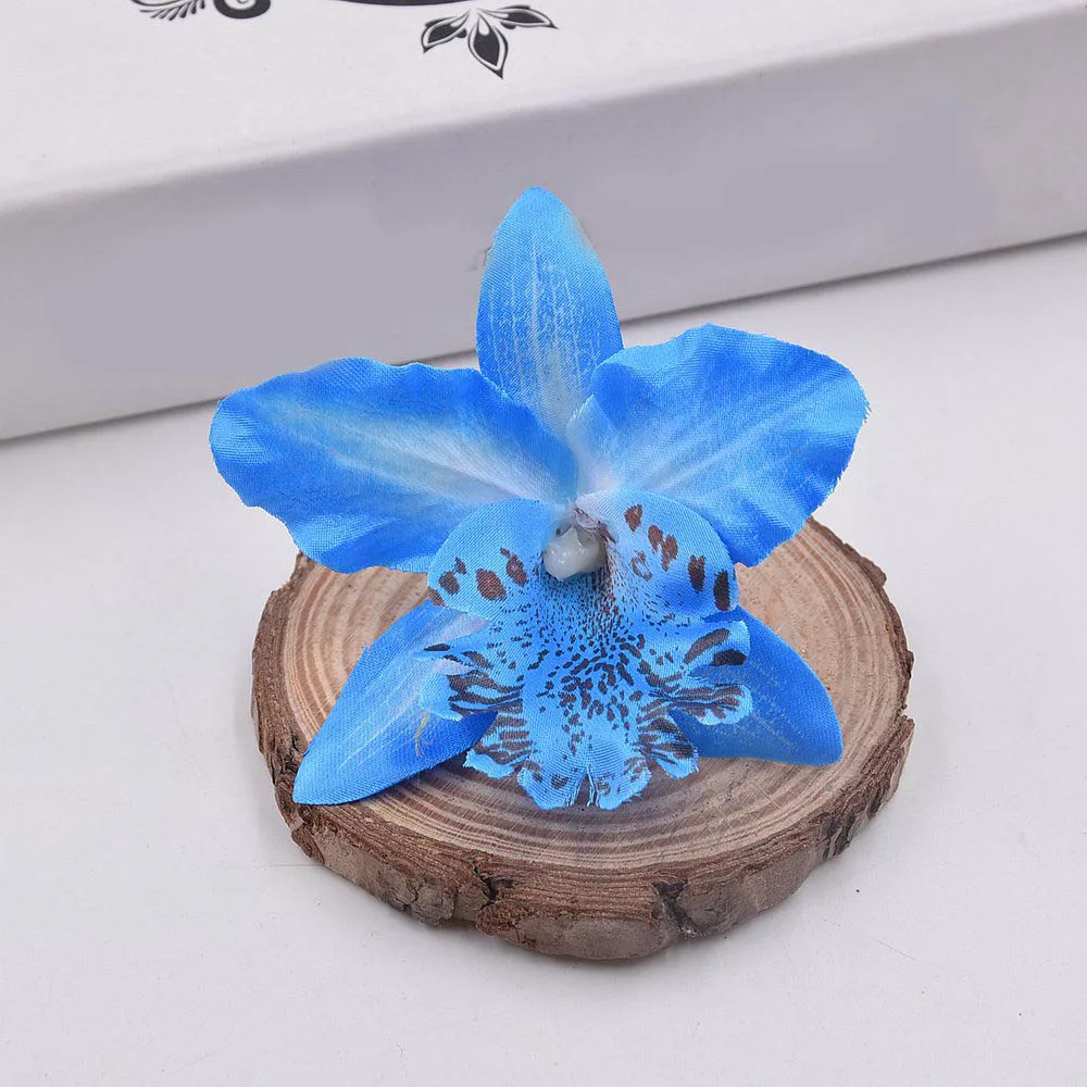 30 шт Искусственные цветы орхидеи головы для свадьбы поделки своими руками мини