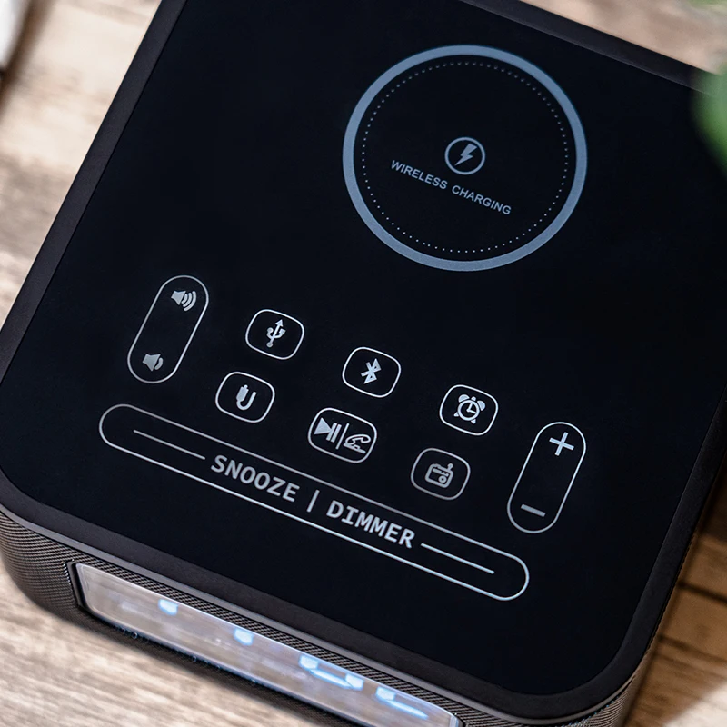 Колонки Homtime FM-радио портативная Bluetooth-колонка с USB Беспроводная зарядка