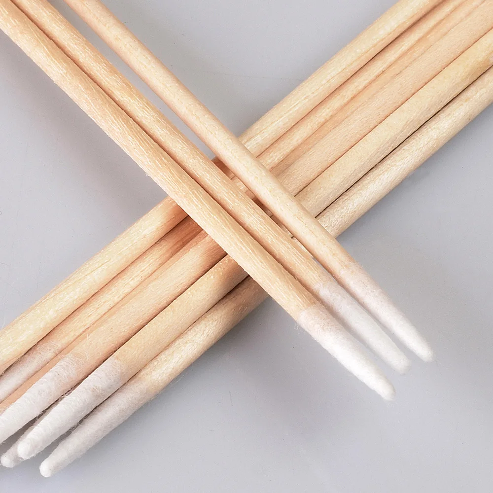 Gloednieuwe 100 шт 7 см Hoge Kwaliteit Microblading Micro Borstels Wattenstaafje Pluizende Tattoo Permanente
