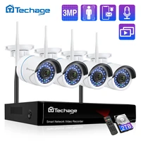 8ch 3mp hd wireless security surveillance camera system ip camera outdoor human detection cctv ip camera kit outdoor p2p video