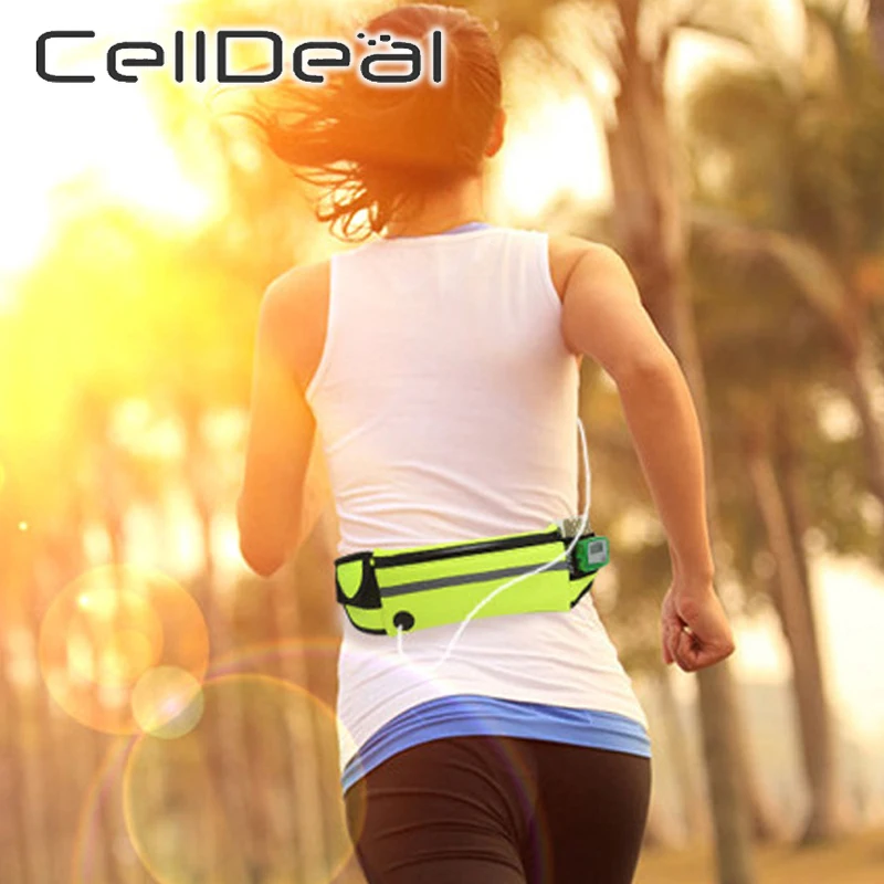 Регулируемая Повседневная поясная сумка для бега полотняная спорта на открытом