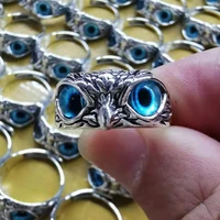 demon eye owl ring retro animal open adjustable ring statement ring jewelry gift for women girl lovers