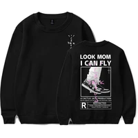hip hop classic black white look mom i can fly travis scott logo print pullover personality men women cactus jack sweatshirts