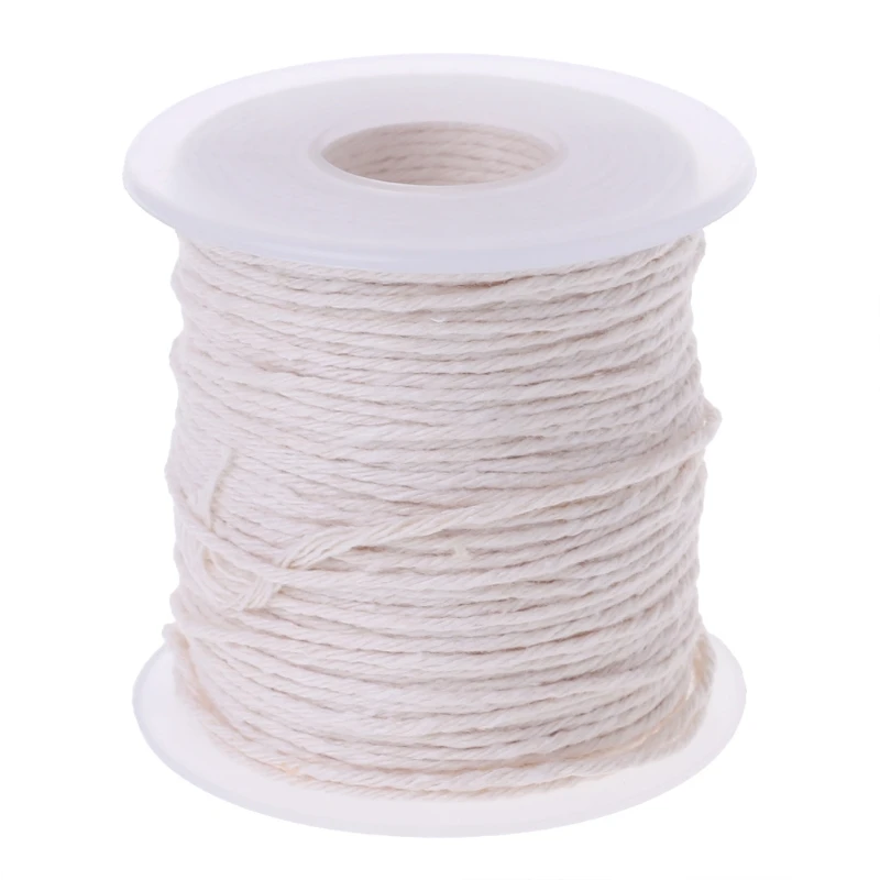 

61m Cotton Braid Candle Wick Core Spool Non-smoke DIY Oil Lamps Candles Supplies