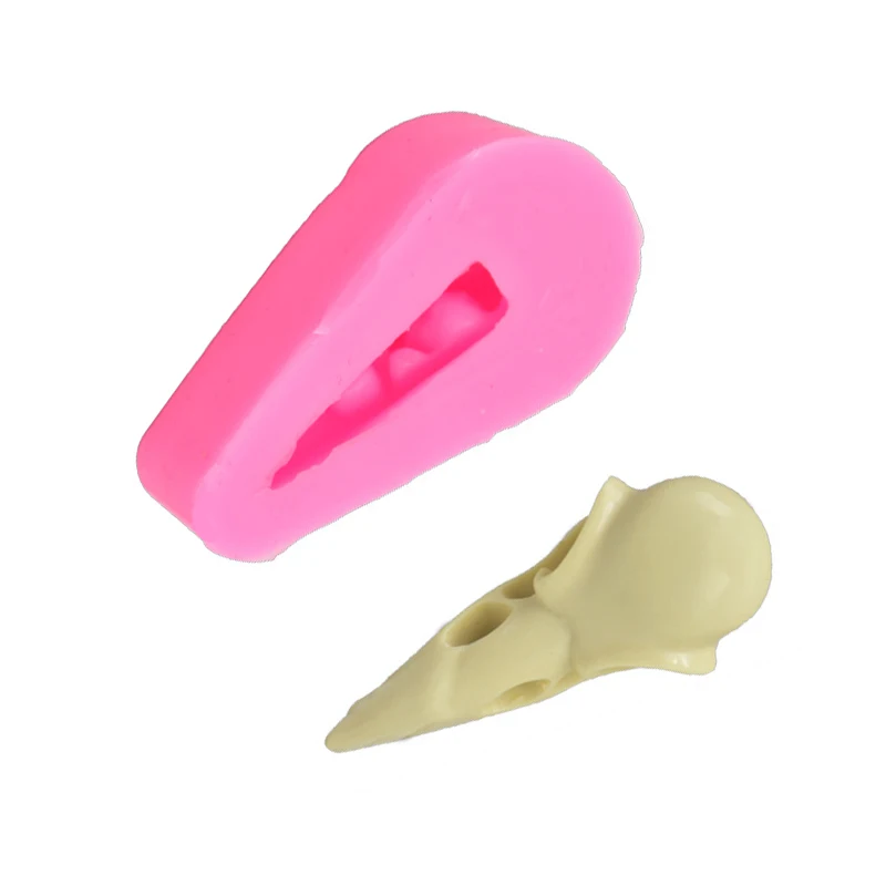 New Crow Skull Silicone Mold Diy Fondant Cake Baking Chocolate Resin Gypsum Candle Candy Drop Shipping |