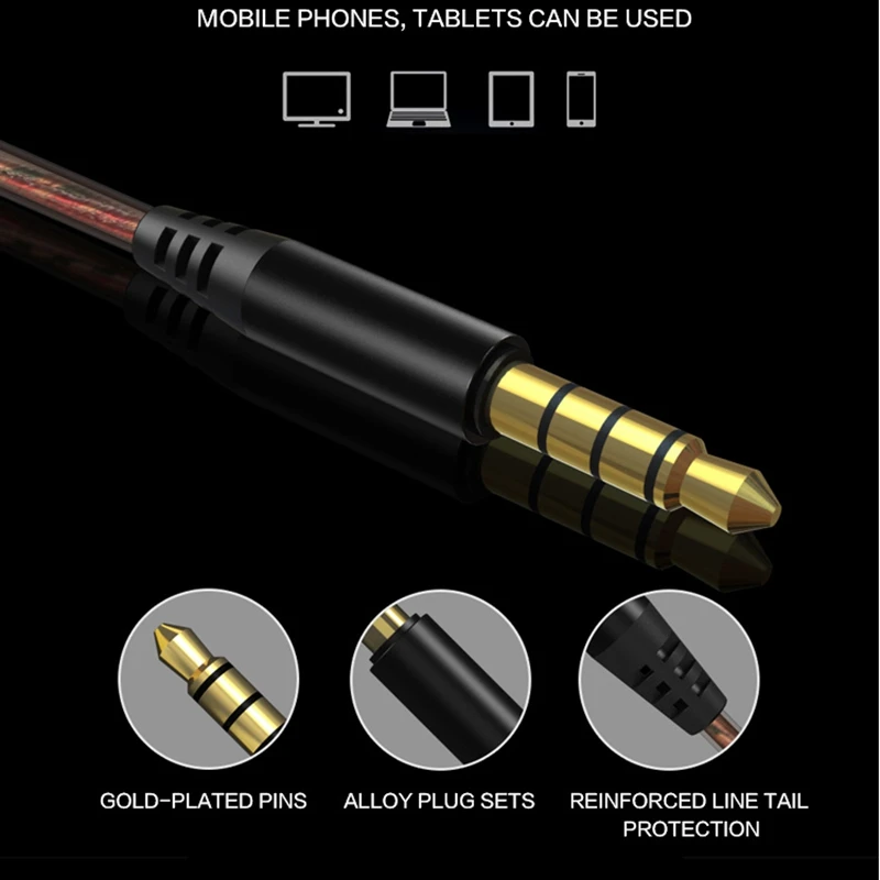 QKZ KD4 наушники сабвуфер мобильный телефон музыка MP3 двухкомпонентные сабвуферные