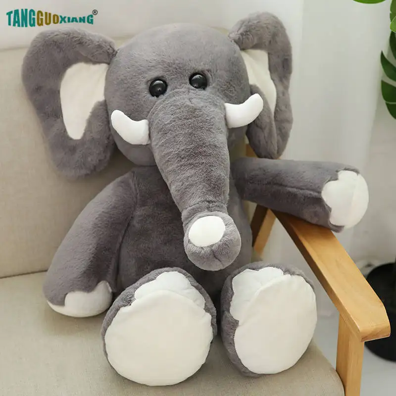75 см милые большие уши слон плюшевые игрушки мягкие набивные куклы Животные